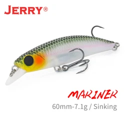 Jerry Mariner Crank Wobblers Deep Diving Fishing Lure 6cm 7g Sinking Bass Pike Lures Sea Boat esca artificiale