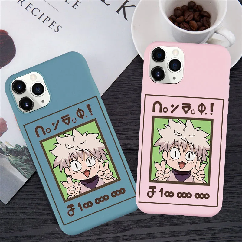 HUNTER x HUNTER HxH فون کیس برائے iPhone 12 11 Pro XS MAX X 7 SE20 X XR 8 Plus Gon Killua Anime Candy Silicone Soft Cover Coque