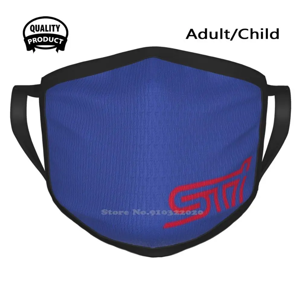 

Sti Logo Wr Blue Pearl Breathable Soft Cotton Mouth Masks Mitsubishi Rally Ralliart To Sb Lancer Evo Evolution Mcrae Galli Wrc