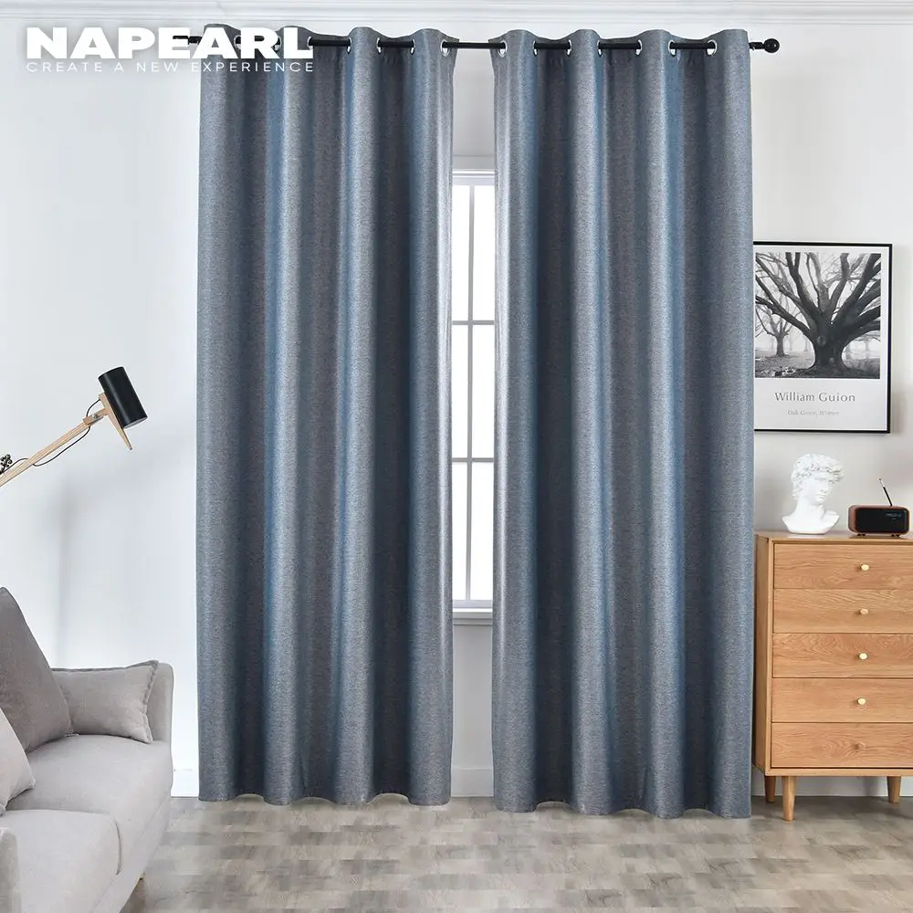 NAPEARL 1 Piece Solid High Quality Draperies Shading Modern Curtains Home Decor Living Room Windows Elegant All Match New Style