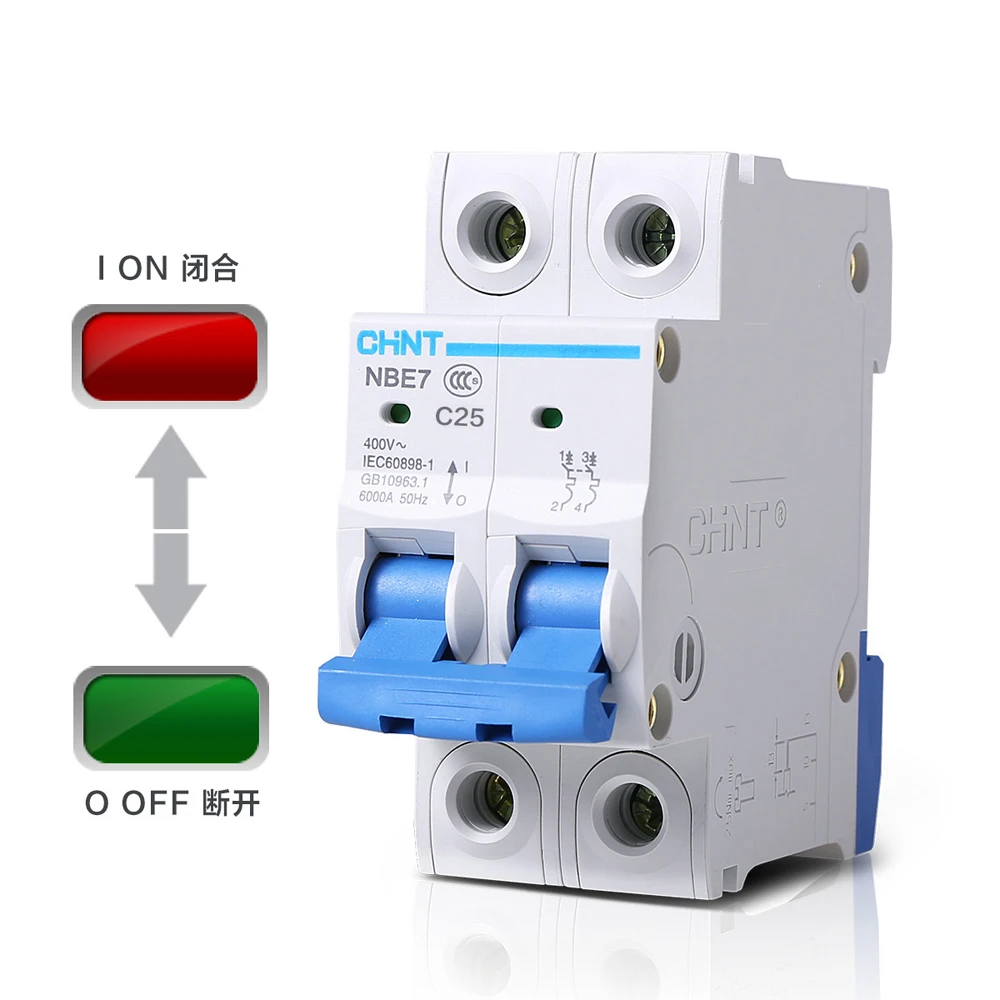 NBE7 2P 25A DC400V PV Mini DC Circuit Breaker/ Isolator/ Air Breaker