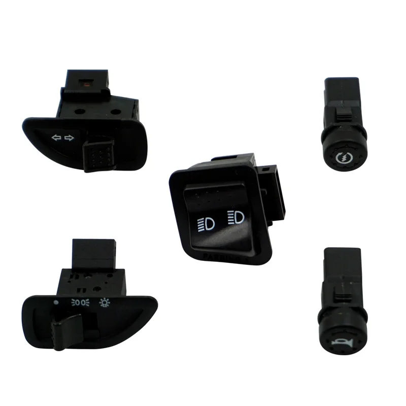 5pcs/lot Motorcycle Switche Buttons Assembly For Scooter Electric Car Piaggio Steering Turn Off Horn Power Off Dimmer Switch