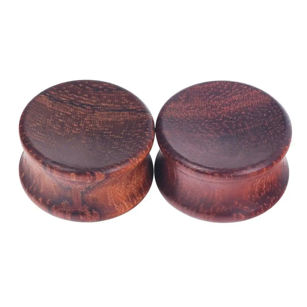 1Pair Wood Ear Plug And Tunnel Earring Ear Guages Plug Stretcher Expander Dermal Piercing Oreja Mujer Stretcher Men Body Jewelry