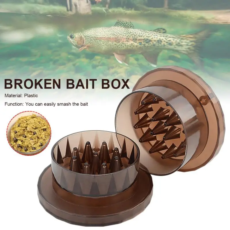 Fishing Bait Crusher Carp Fish Lure Grinder Box Portable Fodder Tool Carp Bait Making Fishing Accessories Boilie Break Lures Box