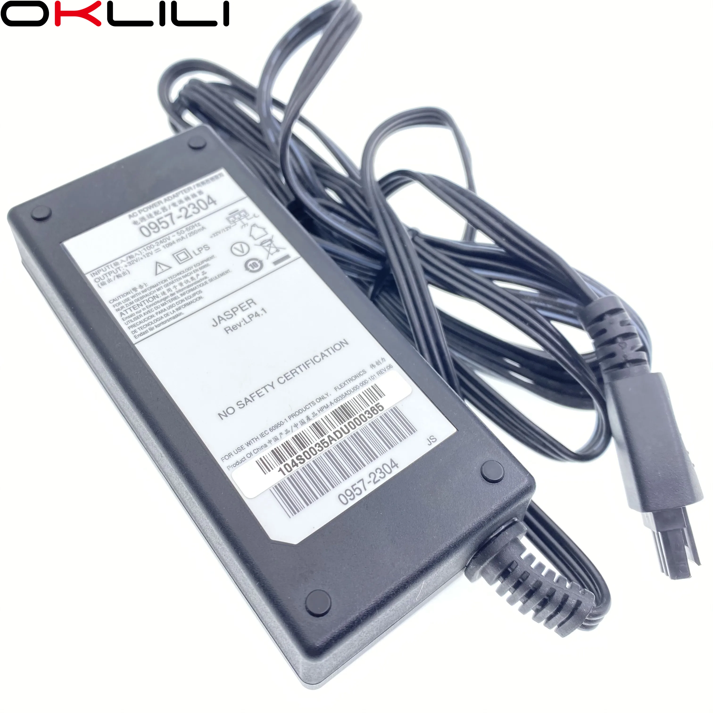 1 X 0957-2304 AC Adapter Charger Power Supply for HP Officejet 6100 6600 6700 7110 7610 7612 3610 3620 Photosmart 7510 7515 7520