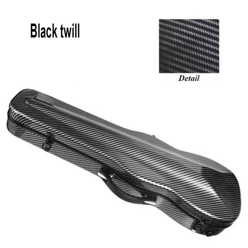 Imagem -05 - Carbon Fiber Violino Triangle Box Case com Higrômetro Fastshipping