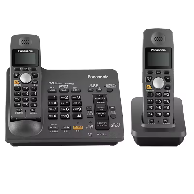חדש לגמרי DECT 6.0 טלפון אלחוטי עם מענה מערכת שיחה מזהה חיוג חוזר קול דואר קוויים טלפון לבית משרד