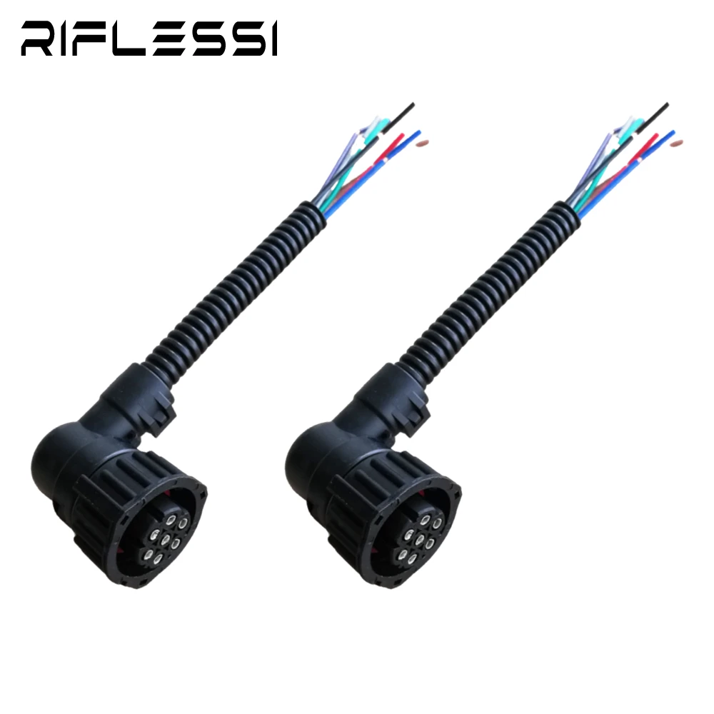 2 x 7 Pin Car Plug Socket For Scania For Volvo Truck For Mercedes-benz Actros For IVECO Tail Light Connector Wire