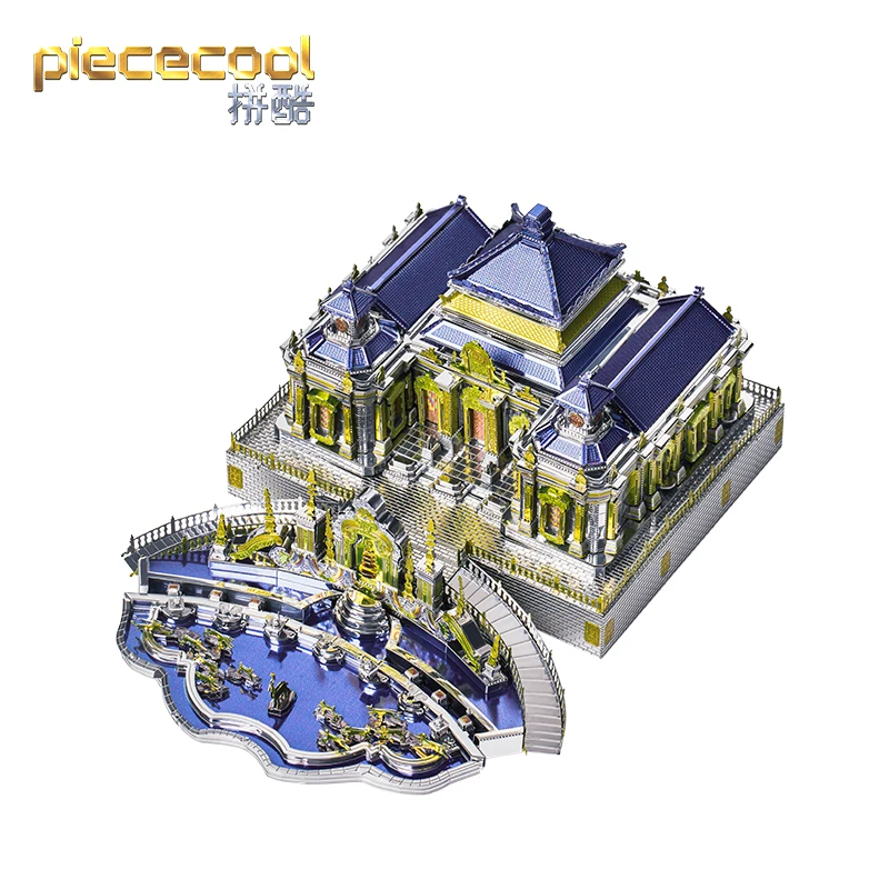 

Piececool P159 THE OLD SUMMER PALACE Model 3D Metal Puzzle Kits DIY Assemble Puzzle Laser Cut Jigsaw Toys Gift