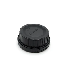 For Nikon F mount Camera Body cap + Lens Rear Cap Cap Set Plastic Black