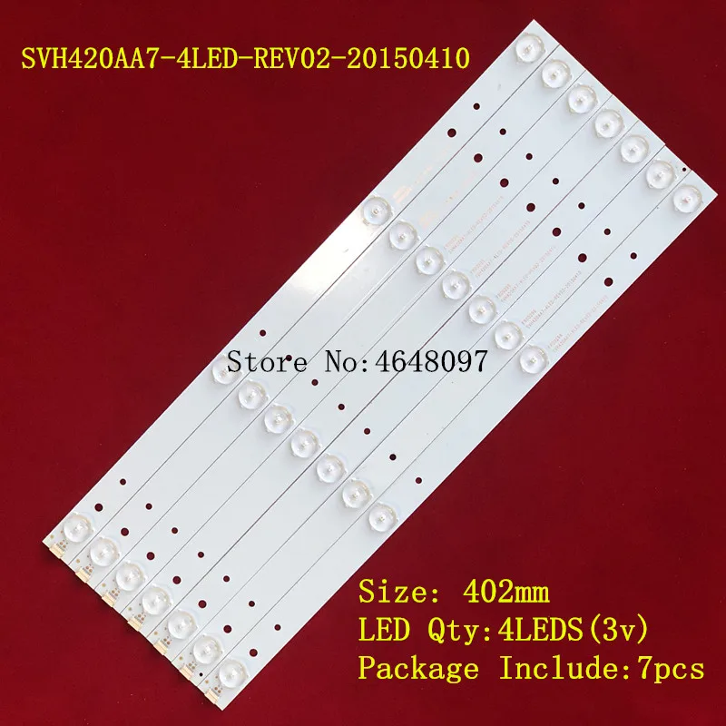 

100%New 7PCS*4LED LED backlight strip for LED43K2000 bar light SVH420A86_4LED/SVH420AA7_4LED