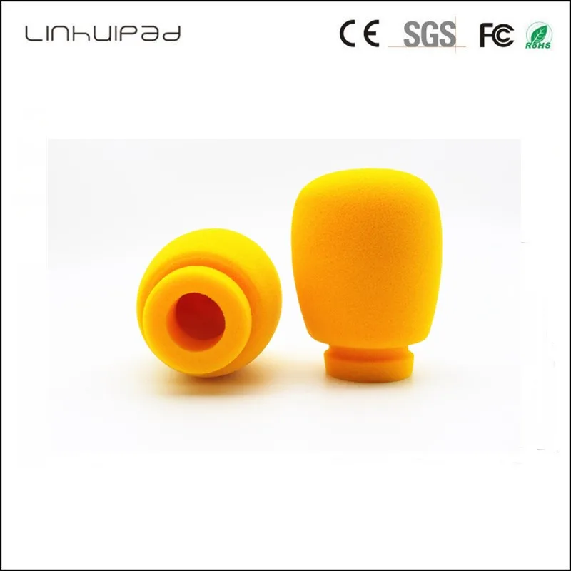 Linhuipad Q5 Linhuipad Q5 مقابلة محطة تلفزيون مخصصة ميكروفون الزجاج الأمامي كبير الحجم طباعة الشعار مراسل مراسل نادي كرة القدم رغوة الزجاج الأمامي