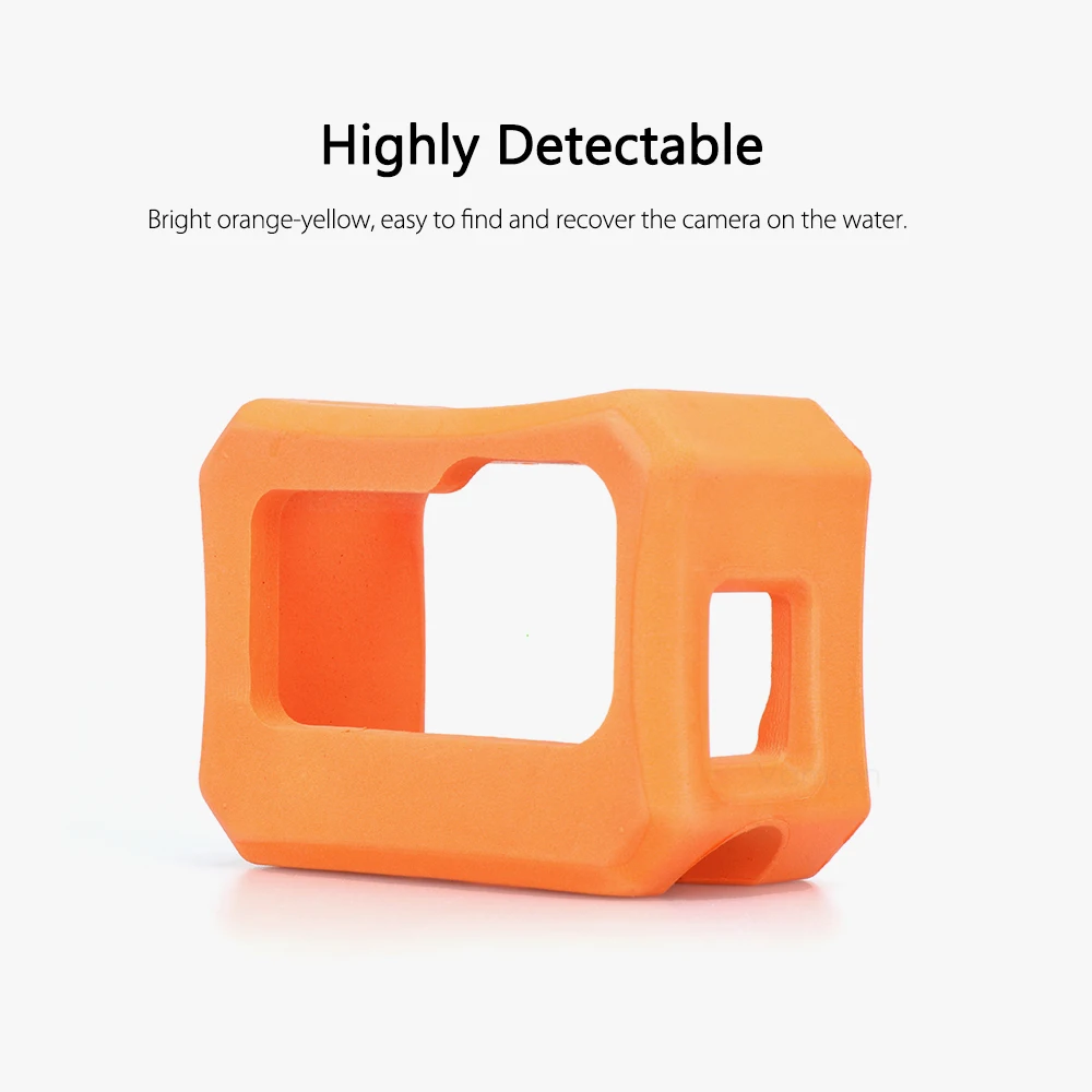 Vamson Orange EVA Floaty Protective Case Cover for GoPro Hero 13 12 11 10 9 Accessories Floating Housing for Surfing Snorkeling