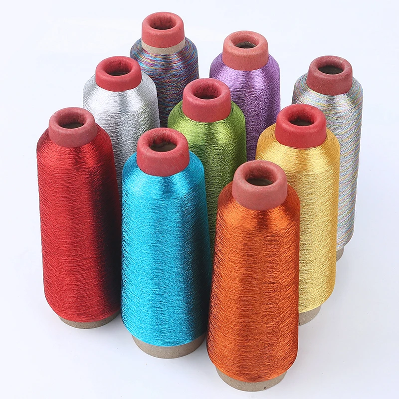 MIUSIE Cross-Stitch Roll Metallic Embroidery Crochet Knitting Yarn Woven Line  Metallic Yarn Threads Sewing accessory DIY