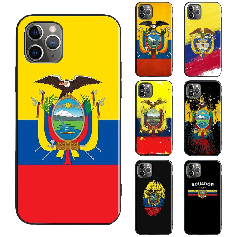 Ecuador Flag TPU Case For iPhone 13 11 14 12 Pro Max mini XR X XS Max 6S 7 8 Plus SE 2020 Cover Funda