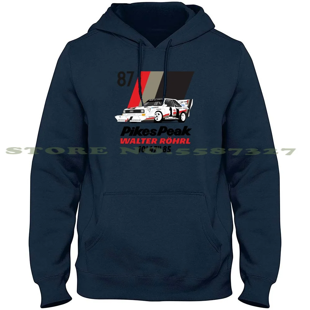 Walter Rohrl 1987 Hoodies Sweatshirt For Men Women Hill Climb Pikes Walter Rally Racing Vintage Rohrl Group Groupe Groupb Car