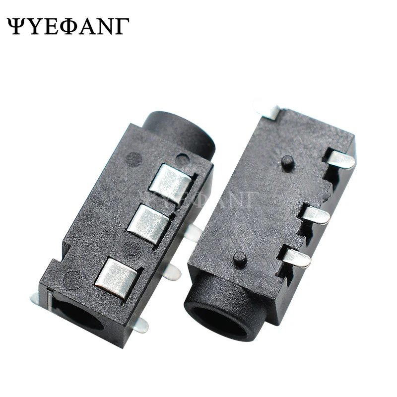 10 шт., Женский Разъем для наушников 3,5 мм