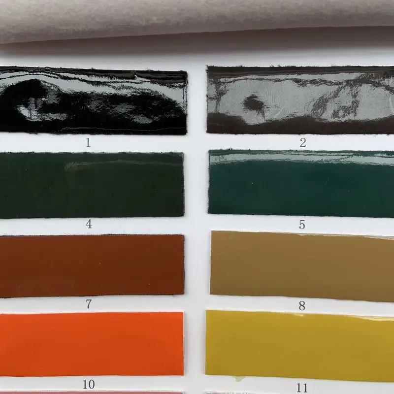 

0.8mm Thickness High-grade Anti Wrinkle Mirror Pu Synthetic Leather Materials