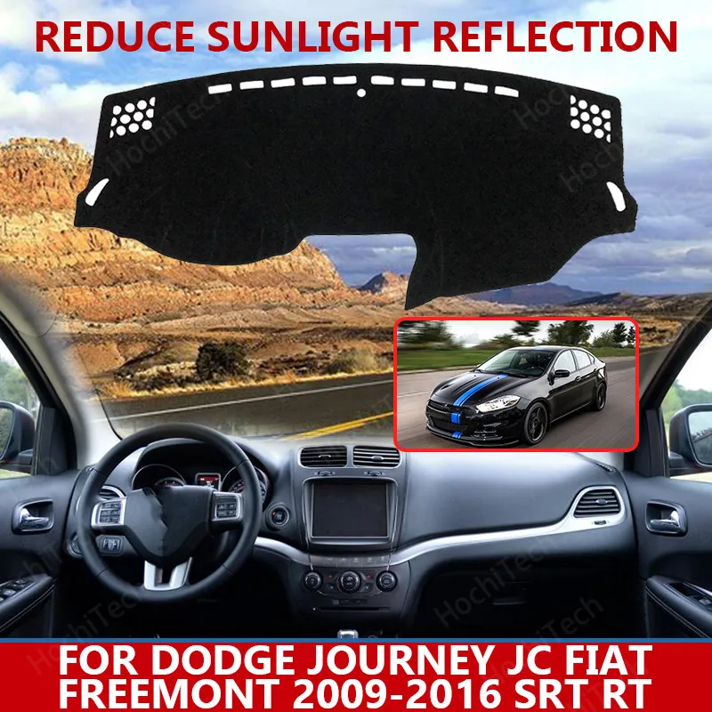 

for Dodge Journey JC Fiat Freemont 2009-2016 SRT RT Dashmats Car-styling Accessories Dashboard Cover Pad Carpet sunshade