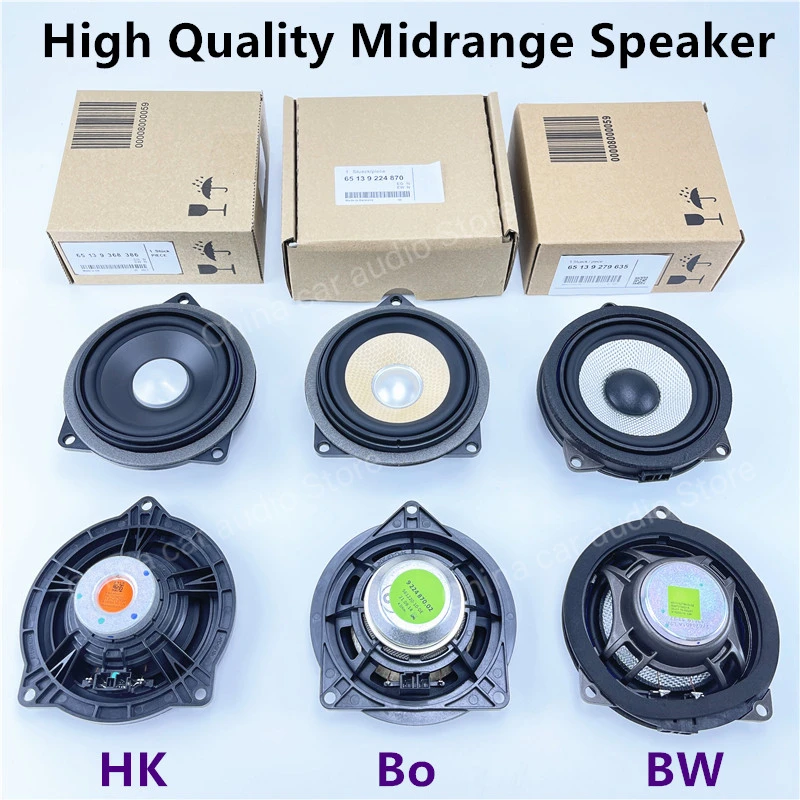 Kit Altoparlante Centrale Per BMW F10 F20 F30 G20 E60 E90 – Tweeter 4ohm 50W E Mid 4ohm 80W, Con Supporto In ABS