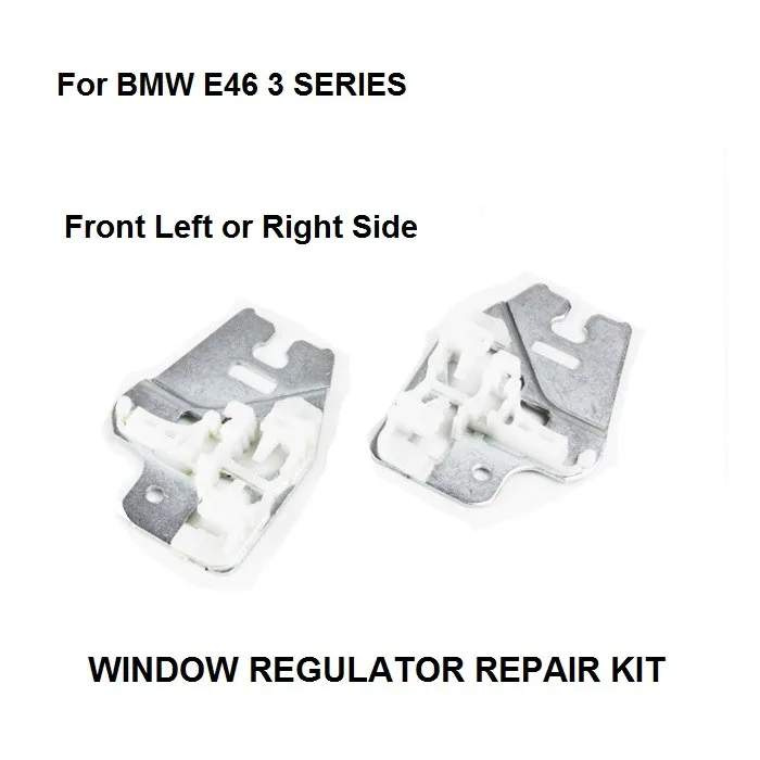 WINDOW METAL SLIDER FOR BMW E46 3 SERIES WINDOW REGULATOR REPAIR CLIPS with METAL SLIDER FRONT RIGHT or LEFT 98-13