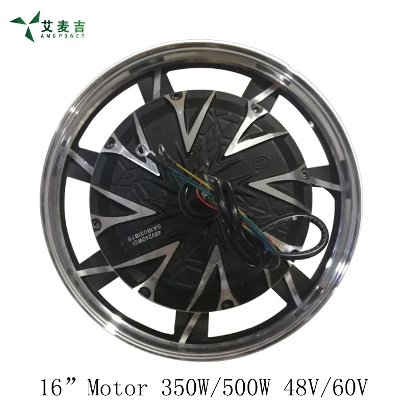 

350W48V 500W 60V 16*2.125-2.5 Brushless Motor For Lead-Acid Battery Electric Scooter, Motorcycle, Bike, For Drum/Expanding Brake