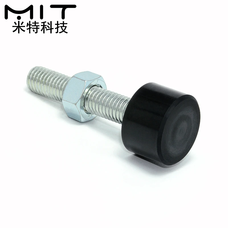 1pcs Inner Hexagon black Head UNAH Stopper Bolt Knob Plunger Set Screw with Polyurethane Handle M4 M5 M6 M8 M10 M12 in stock