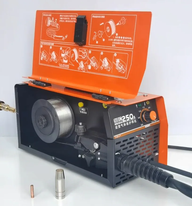 NBC-270 Kooldioxide Gas Lassen Afgeschermde Machine Geïntegreerde Machine Kleine 220V Huishouden