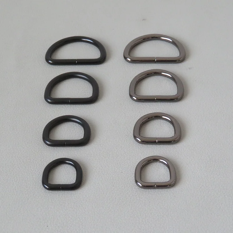 1Pcs Welded Metal D Rings For Bag Purse Belt Straps Accessory Pet Dog Collar Leash Hardware Backpack Handbag Sewing Clasps