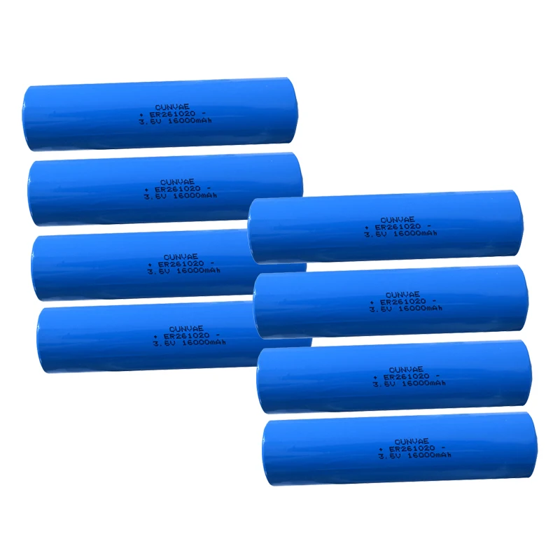 8Pcs ER261020 261020 17000mAh 3.6V Li-SOCl2 Battery Double C Lithium Batteria ER 261020 ER261020