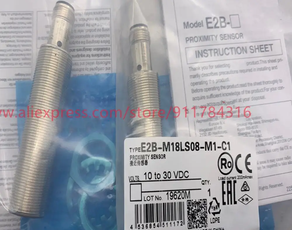 

3pcs New High quality Proximity switch E2B-M18LS08-M1-B1 E2B-M18LS08-M1-C1 E2B-M18LS08-M1-B2 E2B-M18LS08-M1-C2