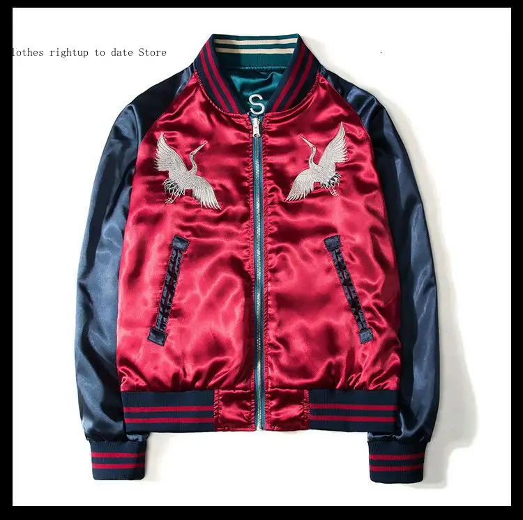 Female Short Coat Windbreaker Autumn Spring Embroidery Baseball Jacket Men Women Korean Vintage Double Face Bomber Jackets Male