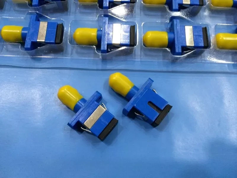 Adaptador de fibra óptica SC-ST simplex monomodo st para sc ftth acoplador sc upc conector de fibra óptica, elink, frete grátis, 100 peças