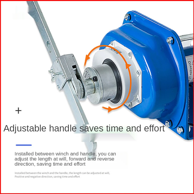 1T Heavy-duty hand winch self-locking hand winch manual winch hoist 1T hoisting winch