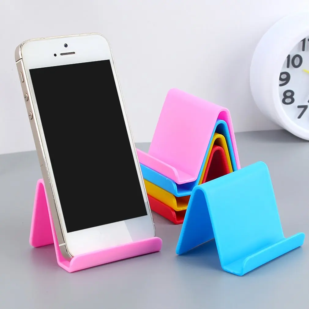 Lazy Universal Mobile Phone Holder Portable Mini Candy Desktop Stand Business Card Cell Phone Holder Dropshipping