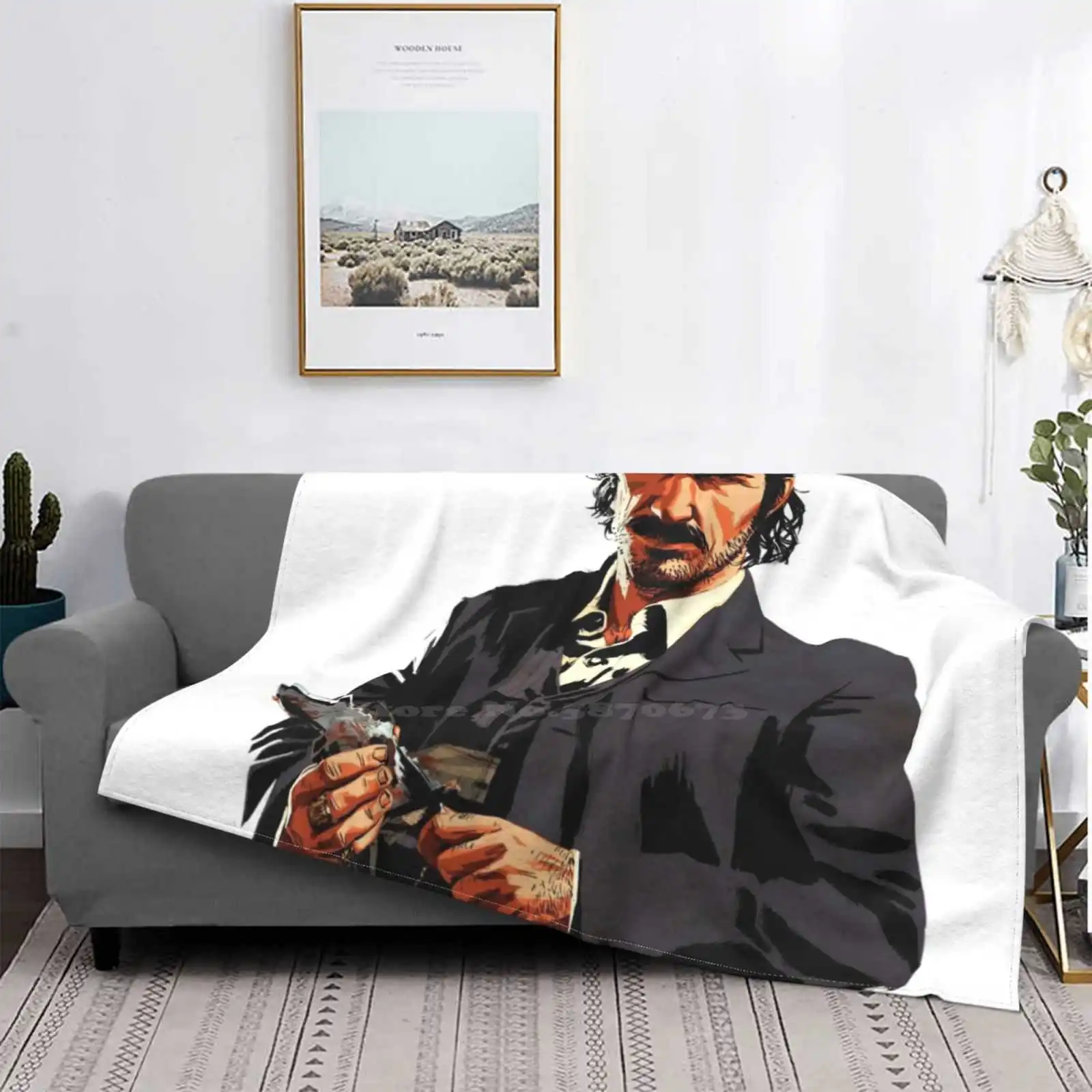 Dutch Van Der Linde Redemption 2 Creative Design Light Thin Soft Flannel Blanket Redemption Redemption V V Grand Theft Auto