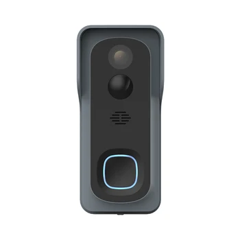 Tuya Wireless WiFi 1080P Video Doorbell with Battery USB Chime Compatible with Google and Alexa, Waterproof Doorbell Smart Life