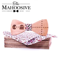 New Wood Bow tie Cartoon Bowties Men fashion decor outstanding Neckwear Casual Mens Business Bow Tie for Men party Cravat