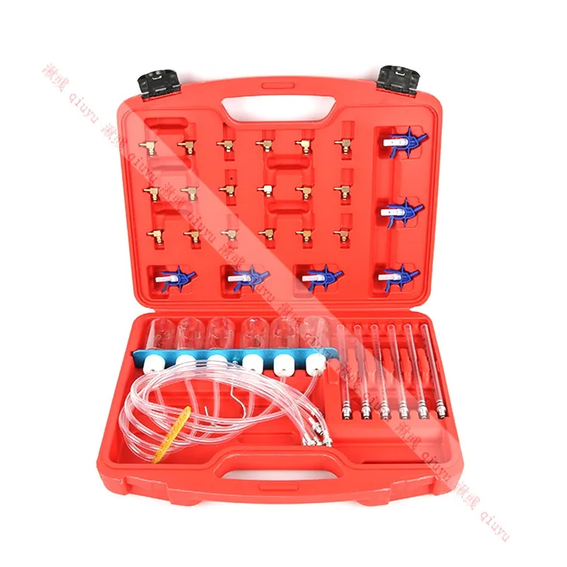 New Diesel Injector Flow Meter Test Kit Common Rail Adaptor Fuel Tester Set