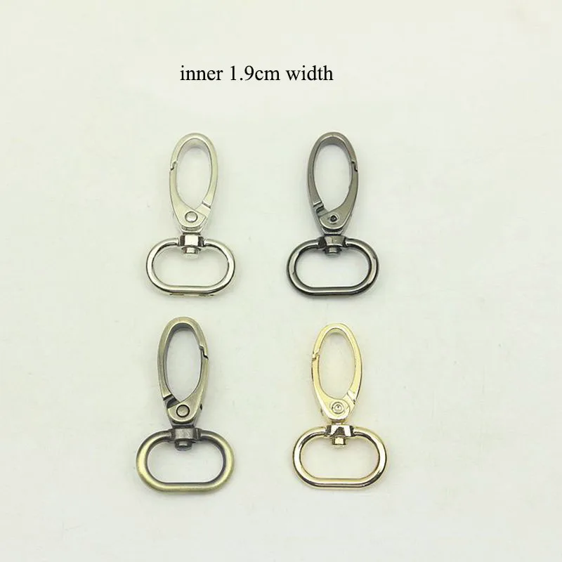 

20pcs 19mm Bag Strap Hook Buckle Metal Swivel Lobster Snap Clasp DIY Webbing Dog Hooks Keychain Trigger Buckles Accessory