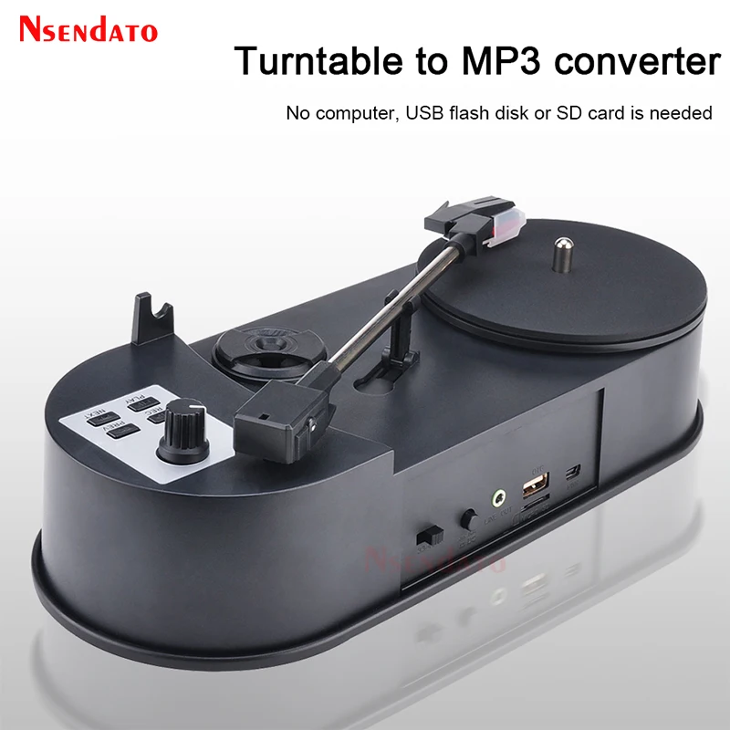 

33/45RPM Retro Professional Vinyl Disc Music Record player turntable Converter to MP3 TF Card/USB Turntable Vinyl Disks Player