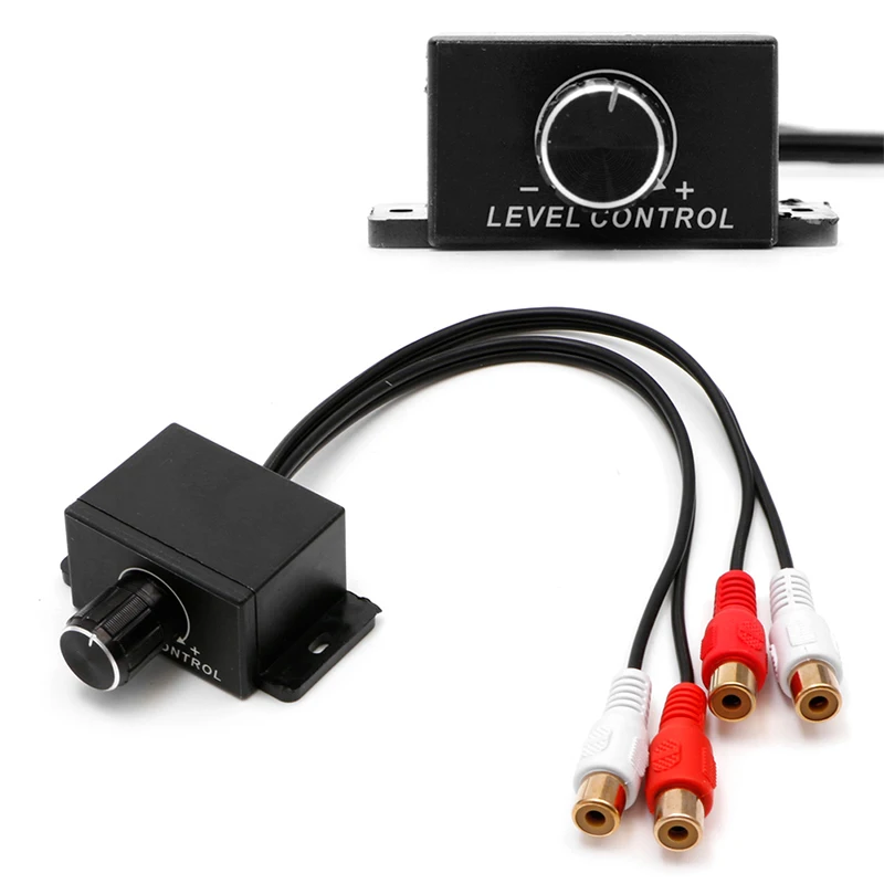 2025 New Universal Car Amplifier Bass RCA Level Remote Volume Control Knob LC-1 New
