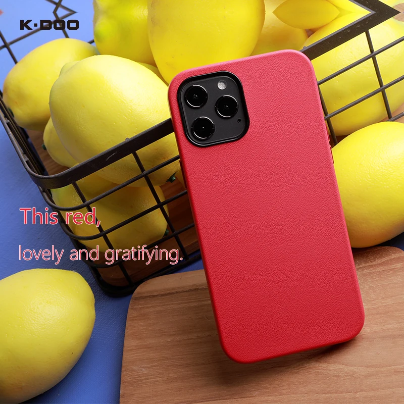 K-DOO Noble Collection Premium Pu Leather Back Cover, Full Coverage Protector,Shell, Case for iPhone 12, 12Pro, 12mini, 12Promax