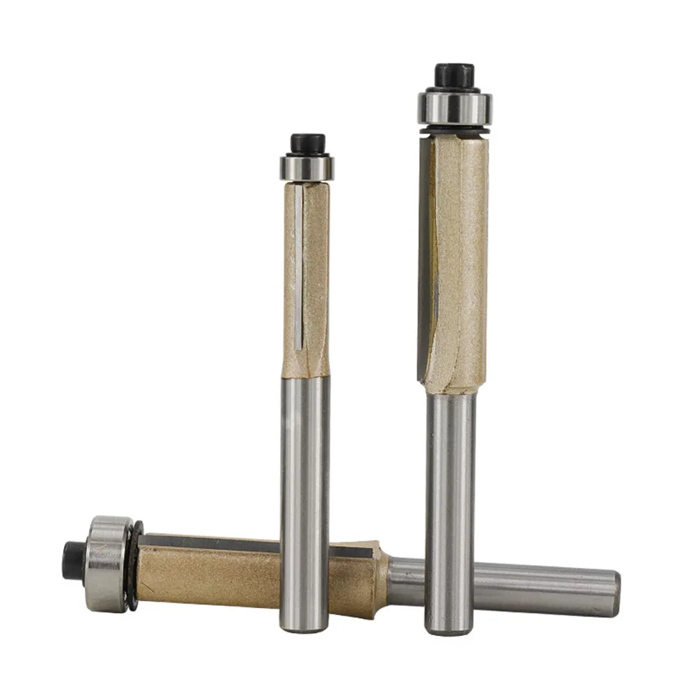 1pc 1/4 shank 1/2    wood router bit  cutter model trim   standard level straight trimm