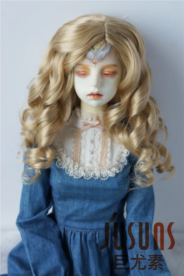 JD340 1/6 1/4 1/3 YOSD MSD SD Lady Roll curly Girlish Sauvage synthetic mohair BJD wigs 6-7