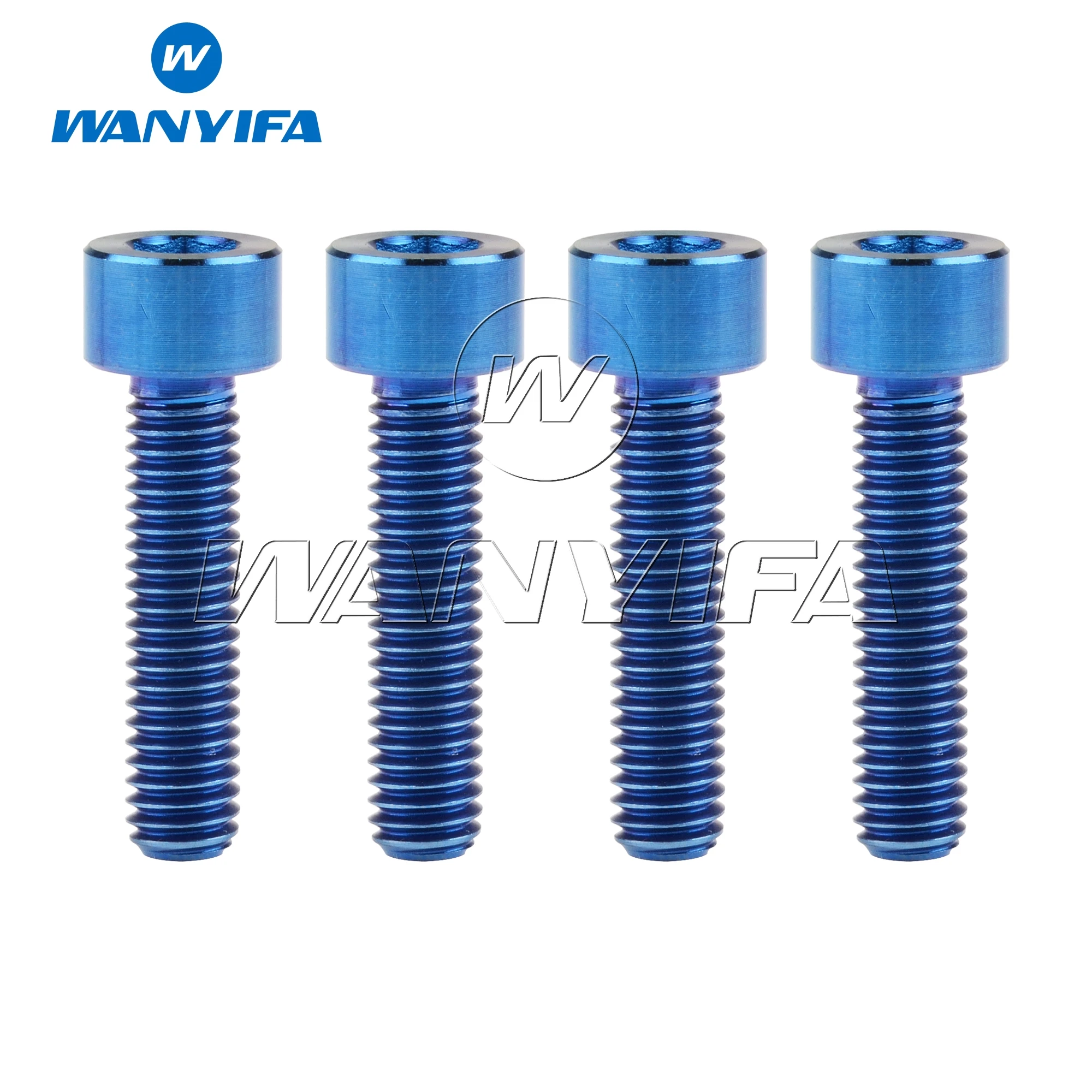 Wanyifa M6x10/15/18/20/25/30/35/40/45/50/55/60/65mm Titanium Allen Hex Socket Head Bolts Bike Stigma Screws 4pcs/10PCS