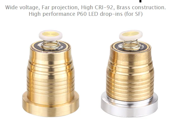 Sportac P60 18650 CR123A 3Pcs XPG2 UV IR Cslpm1 SST20 Amber Two Mode Dropin LED Module for Surefire 6P Host