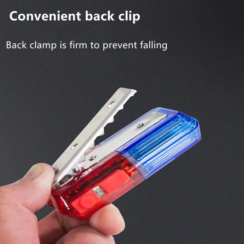 Led Night Light Riding Running Blue Red LED Flashing Shoulder Light Traffic Warning Signal Party Atmosphere Lamp Safe Police