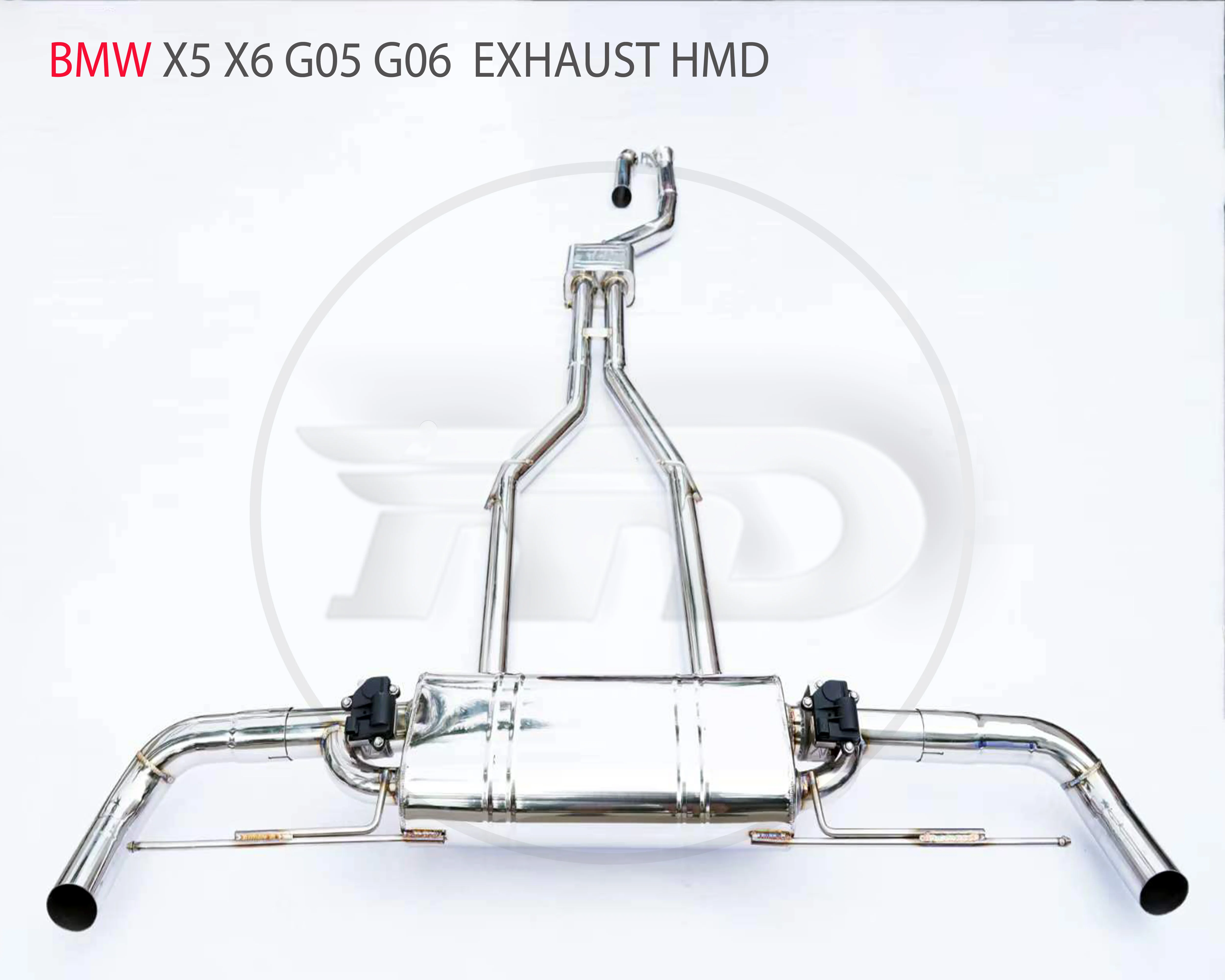 HMD Stainless Steel Exhaust Systems Is Suitable For BMW X5 X6 G05 G06 Car Modified Electronic Valve Muffler Accessories