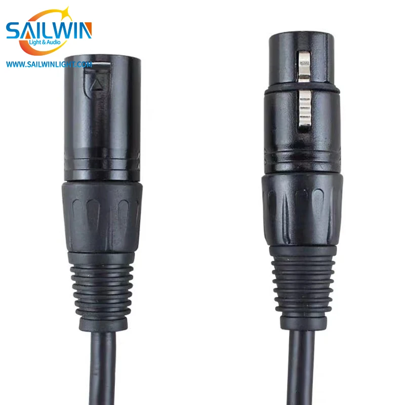 3pins/5pins DMX signal Cable Wire (1M/5M/6M/7M/8M/9M/10M/15M/20M) LED PAR stage lights dmx cable dj equipment Power Cable